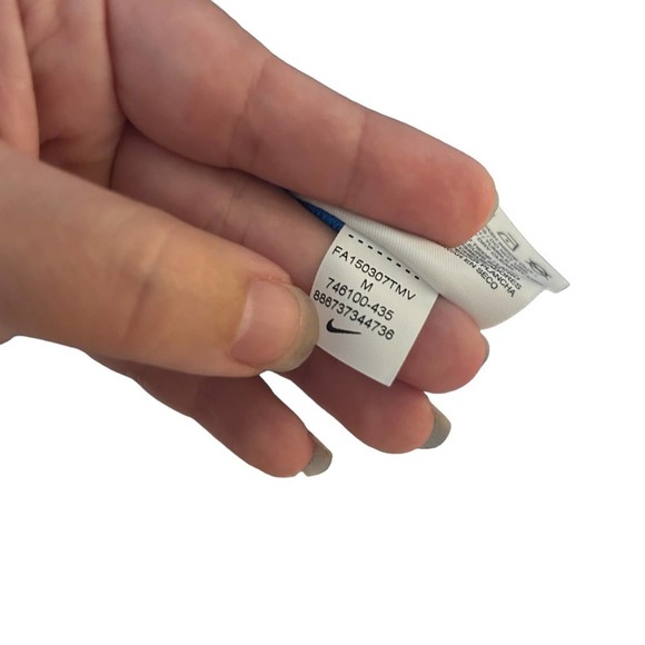 Nike Golf Short Sleeve Blue Dri Fit Polo - Picture 7 of 9